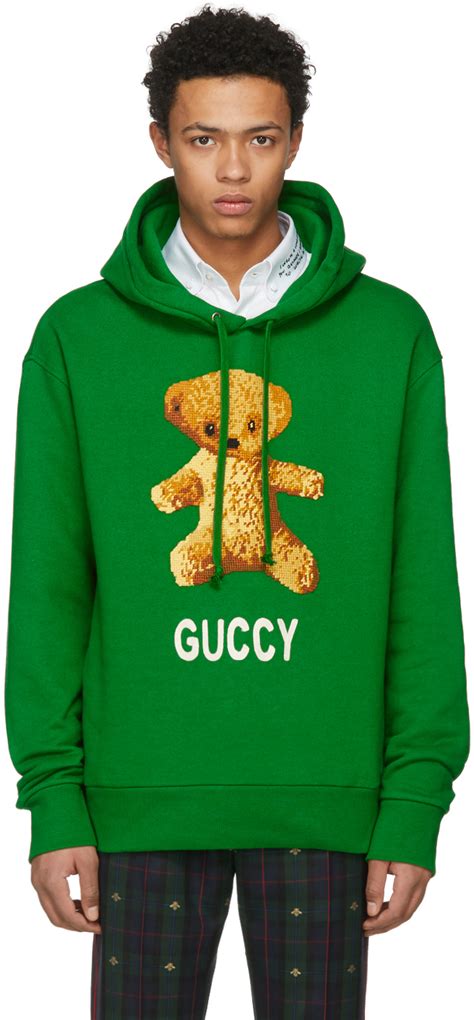 guccy teddy bear hoodie|Gucci Sweatshirts & Hoodies for Women .